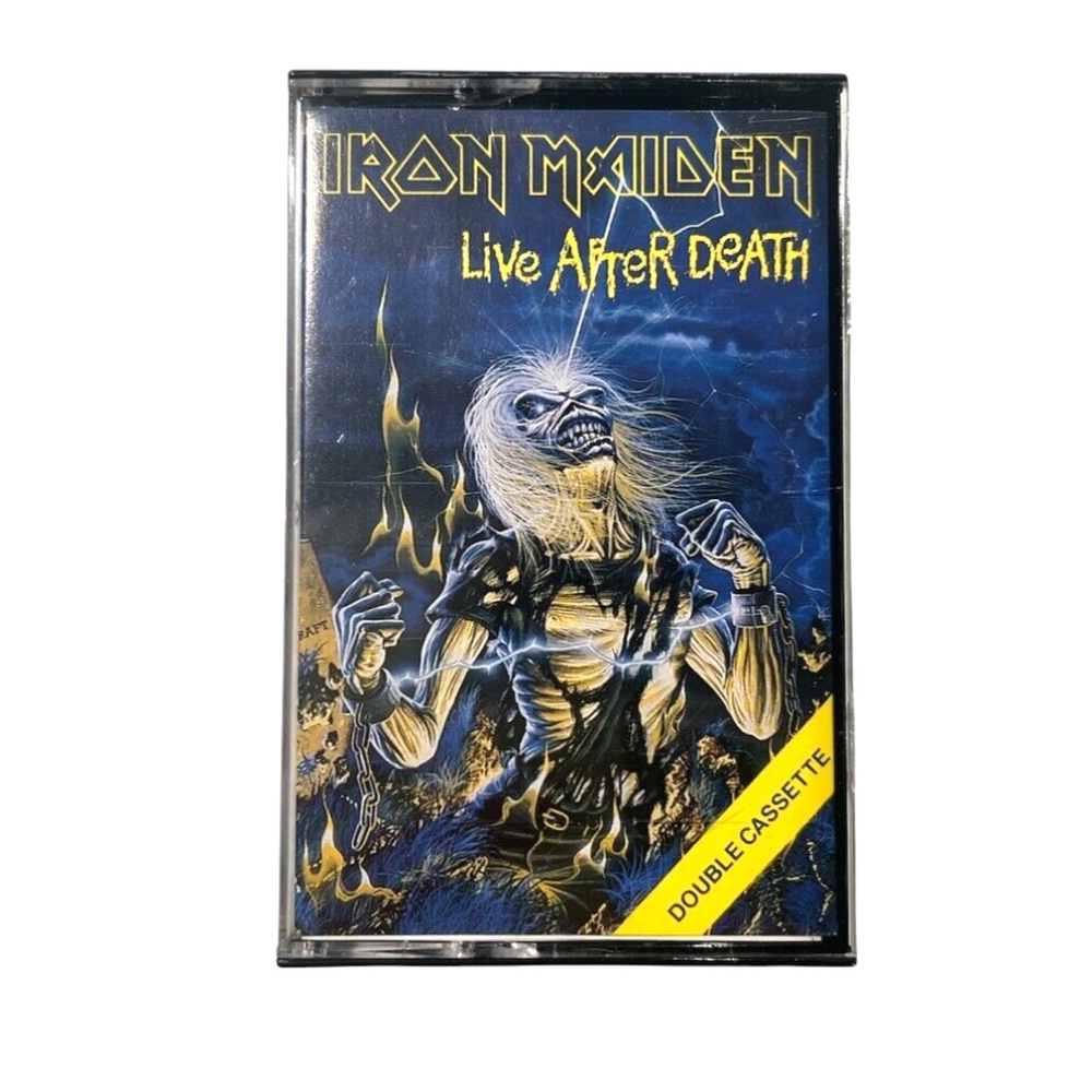 Vintage Iron Maiden 1985 Life After Death Double Cassette Made In Canada